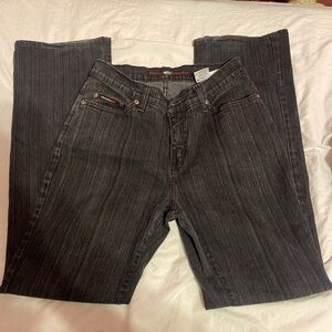 Dark black jeans bootcut size 4 pretty good condition